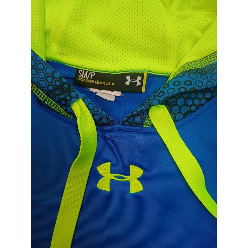 Under Armour Men's Blue Hooded Sweatshirt sm - Picture 2 of 6